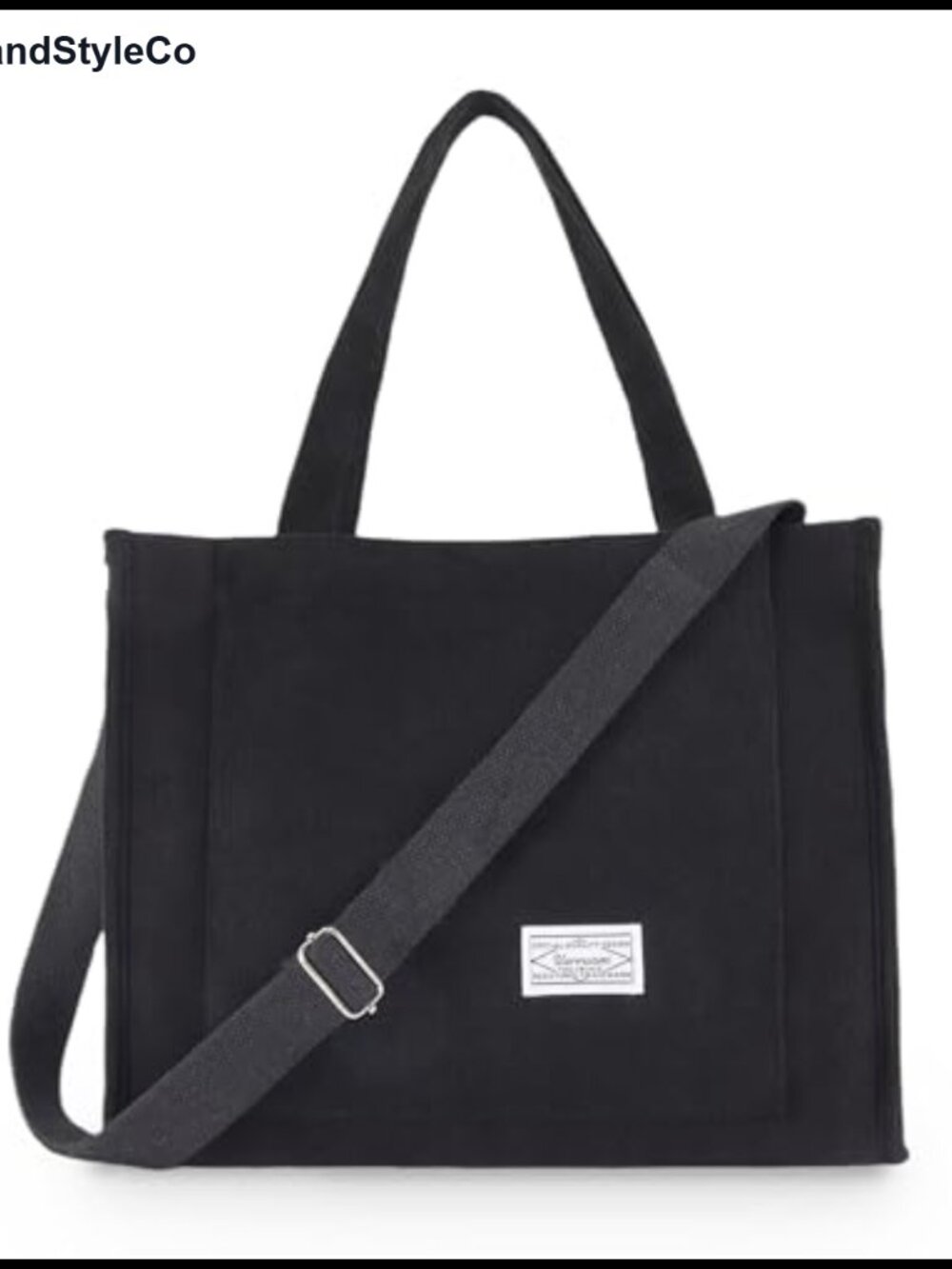 Corduroy Tote Bag Crossbody Purse Women Work Laptop Bag